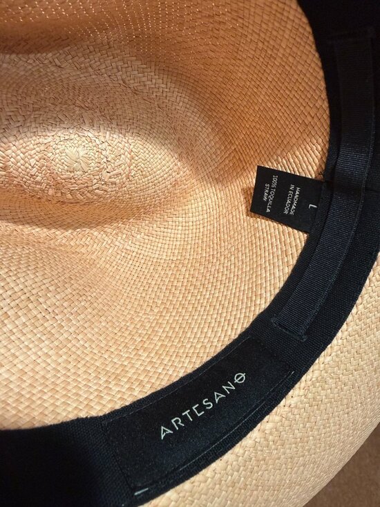 Wide Brim Straw Fedora Hat in Peach with Ribbon Band